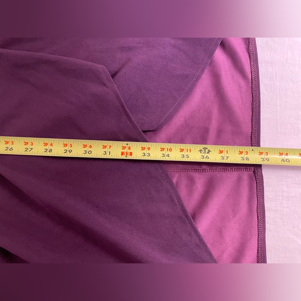 Sleeveless Halter Dress Knee Length Formal Size XL Purple - Picture 13 of 16